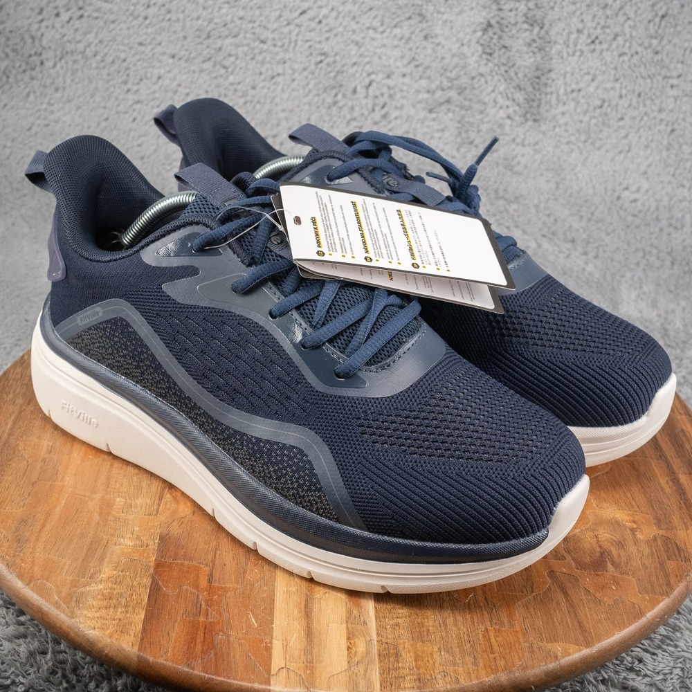 FitVille Mens 10 EW Walking Shoes Lightweight Lace Up Jogging Sneakers Marca